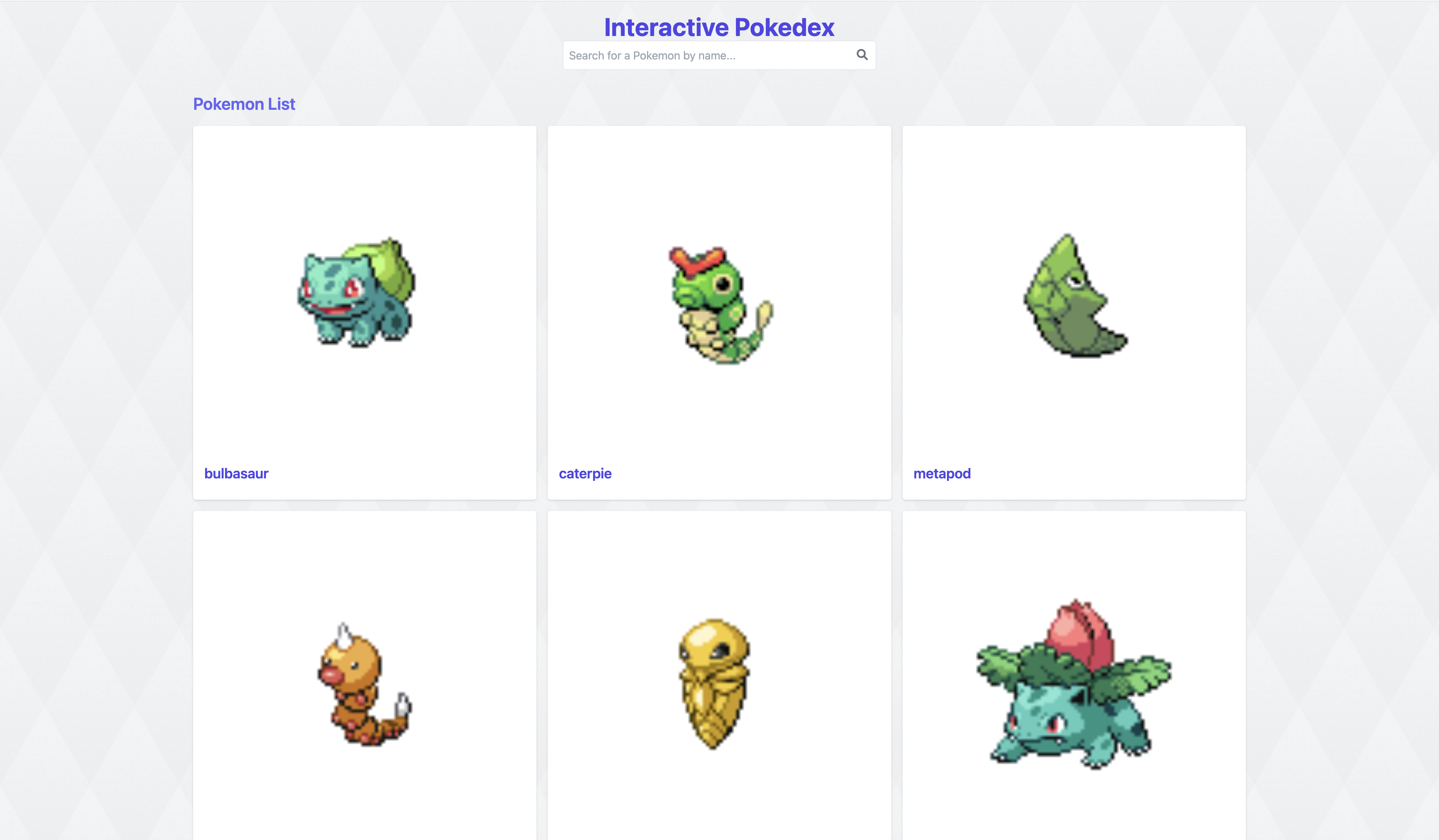 Interactive Pokedex